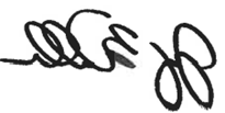 Jerry Wallace's signature